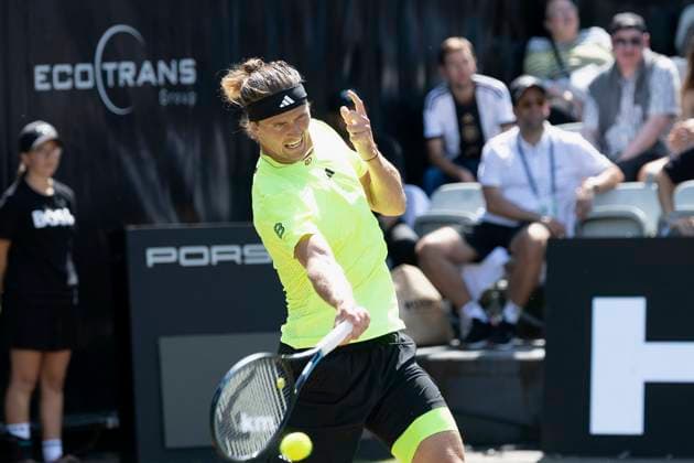 Alexander Zverev Germany during his match against Corentin Moutet France 12 06 2025, Tennis, Boss Open ATP 250, GER, Stuttgart, TC Weissenhof Copyright: HMBxMedia xHeikoxBecker