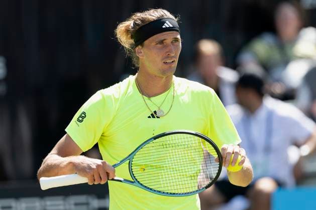 Alexander Zverev Germany during his match against Corentin Moutet France 12 06 2025, Tennis, Boss Open ATP 250, GER, Stuttgart, TC Weissenhof Copyright: HMBxMedia xHeikoxBecker