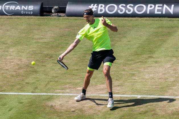 Alexander Zverev Germany during his match against Corentin Moutet France 12 06 2025, Tennis, Boss Open ATP 250, GER, Stuttgart, TC Weissenhof Copyright: HMBxMedia xHeikoxBecker