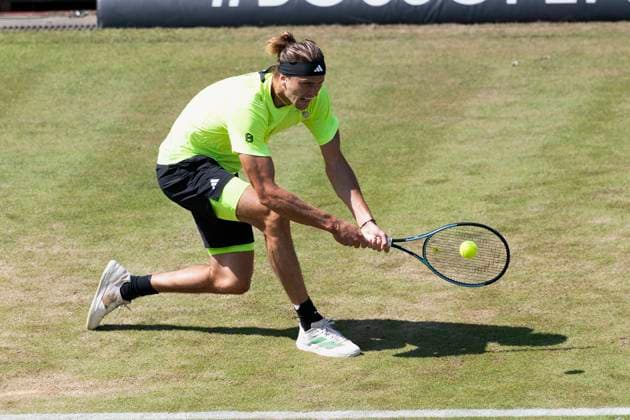 Alexander Zverev Germany during his match against Corentin Moutet France 12 06 2025, Tennis, Boss Open ATP 250, GER, Stuttgart, TC Weissenhof Copyright: HMBxMedia xHeikoxBecker