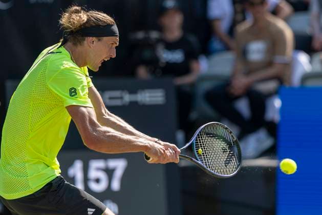 Alexander Zverev Germany during his match against Corentin Moutet France 12 06 2025, Tennis, Boss Open ATP 250, GER, Stuttgart, TC Weissenhof Copyright: HMBxMedia xHeikoxBecker