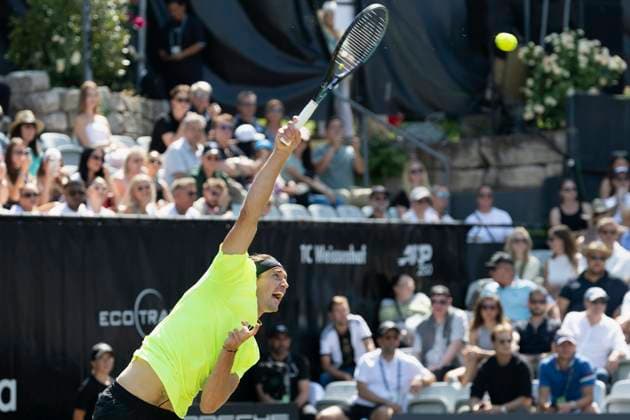 Alexander Zverev Germany during his match against Corentin Moutet France 12 06 2025, Tennis, Boss Open ATP 250, GER, Stuttgart, TC Weissenhof Copyright: HMBxMedia xHeikoxBecker