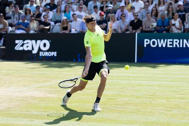 Alexander Zverev Germany during his match against Corentin Moutet France 12 06 2025, Tennis, Boss Open ATP 250, GER, Stuttgart, TC Weissenhof Copyright: HMBxMedia xHeikoxBecker