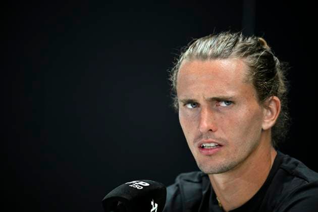 Press conference PK with Alexander Zverev GER Portrait angry dissatisfied Gesture Gesture Tennis Men BOSS Open ATP 250 Stuttgart 2025 Weissenhof BOSS Open ATP 250 Stuttgart 2025