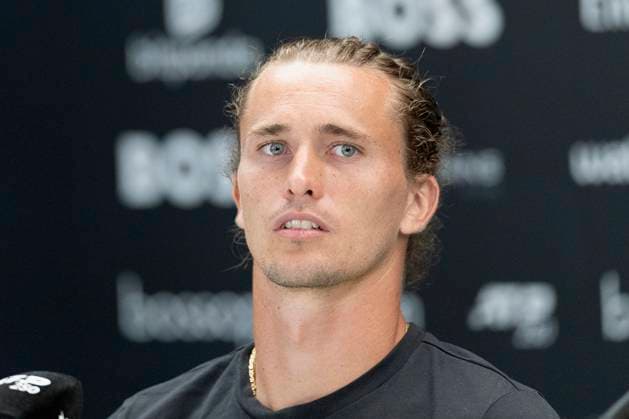 Alexander Zverev Germany in the press conference after his win against Corentin Moutet France 12 06 2025, Tennis, Boss Open ATP 250, GER, Stuttgart, TC Weissenhof Copyright: HMBxMedia xHeikoxBecker