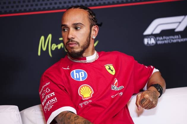 F1 - CANADIAN GRAND PRIX 2025 HAMILTON Lewis (gbr), Scuderia Ferrari SF-25, portrait press conference, PK, Pressekonferenz during the Formula 1 Pirelli Grand Prix du Canada 2025, 10th round of the 2025 FIA Formula One World Championship, WM, Weltmeisterschaft from June 14 to 16, 2025 on the Circuit Gilles Villeneuve, in Montrà al, Canada - Montrà alCanada Copyright: xEricxAlonsox