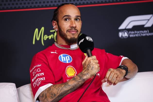 F1 - CANADIAN GRAND PRIX 2025 HAMILTON Lewis (gbr), Scuderia Ferrari SF-25, portrait press conference, PK, Pressekonferenz during the Formula 1 Pirelli Grand Prix du Canada 2025, 10th round of the 2025 FIA Formula One World Championship, WM, Weltmeisterschaft from June 14 to 16, 2025 on the Circuit Gilles Villeneuve, in Montrà al, Canada - Montrà alCanada Copyright: xEricxAlonsox
