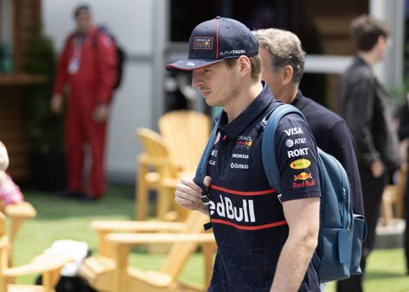 June 12, 2025, Montreal, Quebec, Canada: MAX VERSTAPPEN of the Netherlands and Oracle Red Bull Racing arrives in the Paddock during previews ahead of the F1 Grand Prix of Canada at Circuit Gilles-Villeneuve on June 12, 2025 in Montreal, Quebec, Canada. Montreal Canada - ZUMAc132 20250612_fap_c132_004 Copyright: xAndrewxChinx