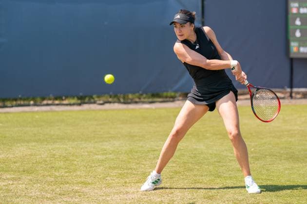 2025-06-12 2025 Libema Open Grass Court Championships Autotron ROSMALEN, NETHERLANDS - JUNE 12: Elena-Gabriela Ruse of Romania during the 2025 Libema Open Grass Court Championships at Autotron on June 12, 2025 in Rosmalen, Netherlands. Rosmalen Autotron Netherlands Content not available for redistribution in The Netherlands directly or indirectly through any third parties. Copyright: xMarleenxFouchierx