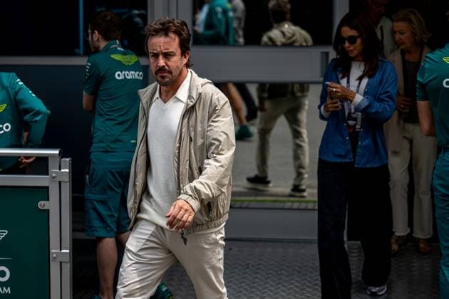 MONTREAL, CANADA: Fernando Alonso, racing for the Aston Martin F1 team during the 2025 Formula 1 Canadian Grand Prix at the Circuit Gilles Villeneuve in Montreal, Canada