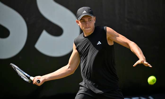 Justin Engel GER Action Tennis Men BOSS Open ATP 250 Stuttgart 2025 Weissenhof BOSS Open ATP 250 Stuttgart 2025