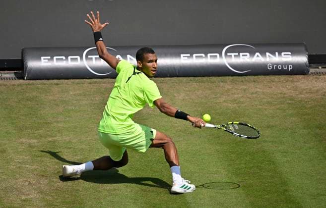 Felix Auger Aliassime CAN Action Tennis Men BOSS Open ATP 250 Stuttgart 2025 Weissenhof BOSS Open ATP 250 Stuttgart 2025