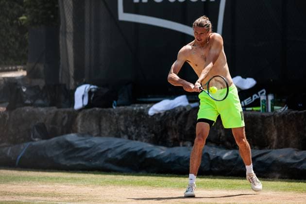BOSS OPEN ATP250 13 06 2025 Alexander Zverev GER training, practicing BOSS OPEN ATP250 Stuttgart, Tennisclub Weissenhof on 13 06 2025 Copyright: xBEAUTIFULxSPORTS Wunderlx