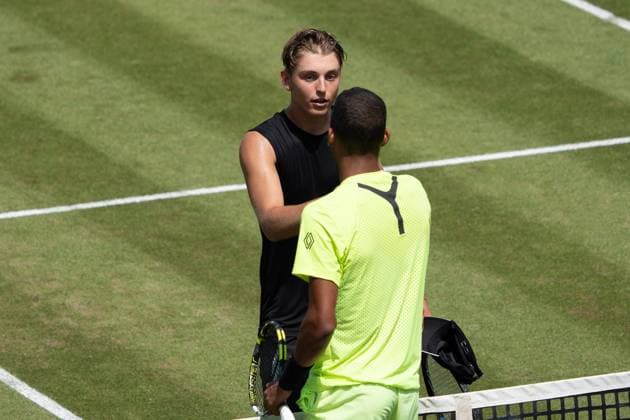 Justin Engel eliminated, Farewell, Emotions, Justin Engel vs Felix Auger Aliassime, Tennis, ATP Tournament, Boss Open, Center Court, Quarterfinals, 13 06 2025, Justin Engel vs Felix Auger Aliassime, Tennis, ATP Tournament, Boss Open, Center Court, Quarterfinals, 13 06 2025, Stuttgart Copyright: xEibner-Pressefoto EdwardxCheungx EP_ECG