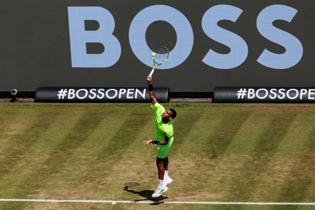 BOSS OPEN ATP250 13 06 2025 Felix Auger Aliassime CAN in his match against Justin Engel BOSS OPEN ATP250 Stuttgart, Tennisclub Weissenhof on 13 06 2025 Copyright: xBEAUTIFULxSPORTS Wunderlx
