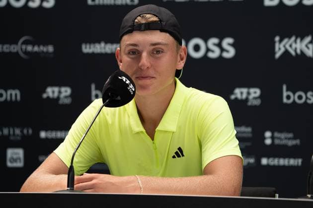 Justin Engel PK, Interview, Justin Engel vs Felix Auger Aliassime, Tennis, ATP Tournament, Boss Open, Center Court, Quarterfinals, 13 06 2025, Marton Fucsovics vs Taylor Fritz, Tennis, ATP Tournament, Boss Open, Center Court, Quarterfinals, 13 06 2025, Stuttgart Copyright: xEibner-Pressefoto EdwardxCheungx EP_ECG