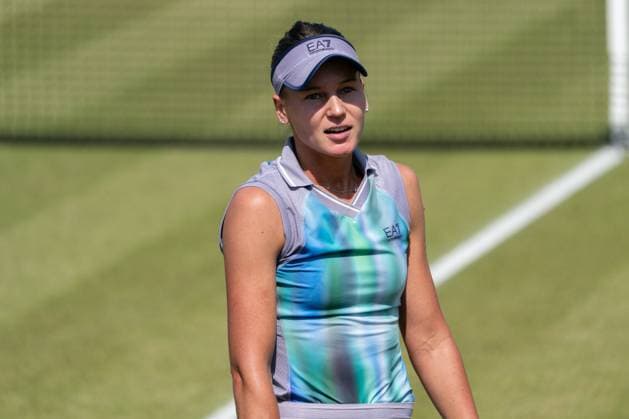 2025-06-13 2025 Libema Open Grass Court Championships Autotron ROSMALEN, NETHERLANDS - JUNE 13: Veronika Kudermetova of Russia during the 2025 Libema Open Grass Court Championships at Autotron on June 13, 2025 in Rosmalen, Netherlands. Rosmalen Autotron Netherlands Content not available for redistribution in The Netherlands directly or indirectly through any third parties. Copyright: xMarleenxFouchierx