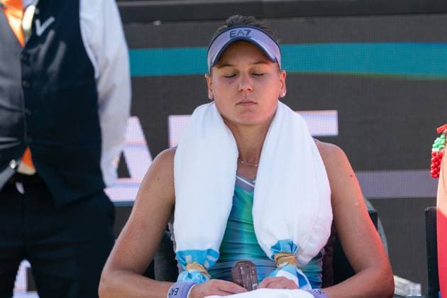 2025-06-13 2025 Libema Open Grass Court Championships Autotron ROSMALEN, NETHERLANDS - JUNE 13: Veronika Kudermetova of Russia during the 2025 Libema Open Grass Court Championships at Autotron on June 13, 2025 in Rosmalen, Netherlands. Rosmalen Autotron Netherlands Content not available for redistribution in The Netherlands directly or indirectly through any third parties. Copyright: xMarleenxFouchierx