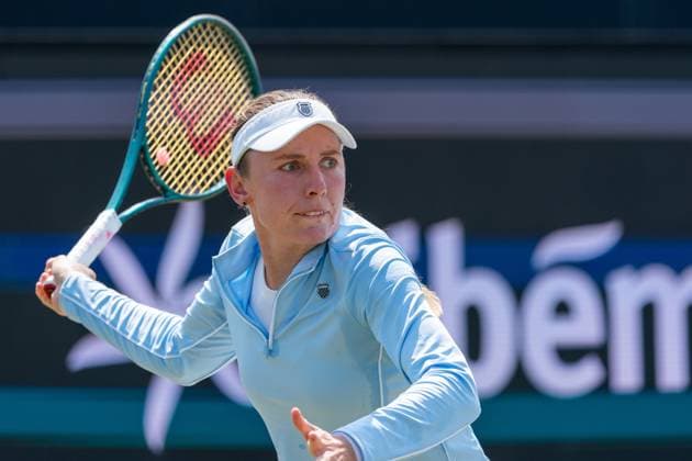 2025-06-13 2025 Libema Open Grass Court Championships Autotron ROSMALEN, NETHERLANDS - JUNE 13: Ekaterina Alexandrova of Russia during the 2025 Libema Open Grass Court Championships at Autotron on June 13, 2025 in Rosmalen, Netherlands. Rosmalen Autotron Netherlands Content not available for redistribution in The Netherlands directly or indirectly through any third parties. Copyright: xMarleenxFouchierx