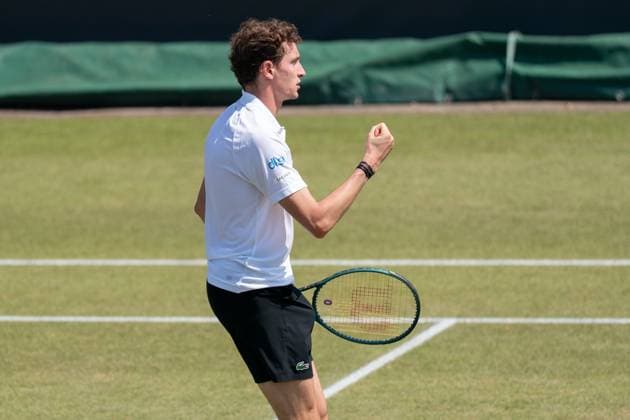 2025-06-13 2025 Libema Open Grass Court Championships Autotron ROSMALEN, NETHERLANDS - JUNE 13: during the 2025 Libema Open Grass Court Championships at Autotron on June 13, 2025 in Rosmalen, Netherlands. Rosmalen Autotron Netherlands Content not available for redistribution in The Netherlands directly or indirectly through any third parties. Copyright: xMarleenxFouchierx