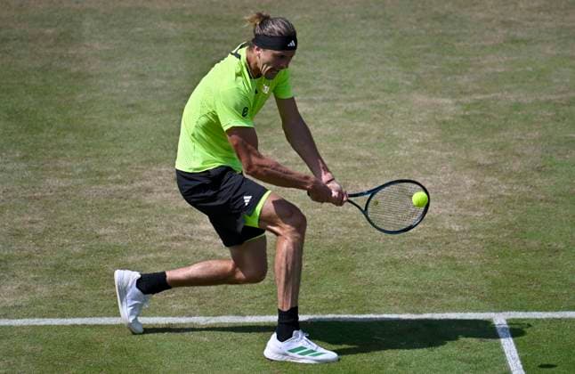 Alexander Zverev GER Action Tennis Men BOSS Open ATP 250 Stuttgart 2025 Weissenhof BOSS Open ATP 250 Stuttgart 2025