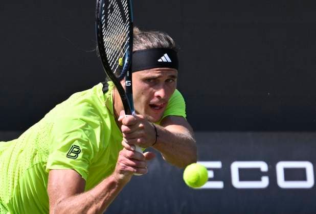 Alexander Zverev GER Action Tennis Men BOSS Open ATP 250 Stuttgart 2025 Weissenhof BOSS Open ATP 250 Stuttgart 2025