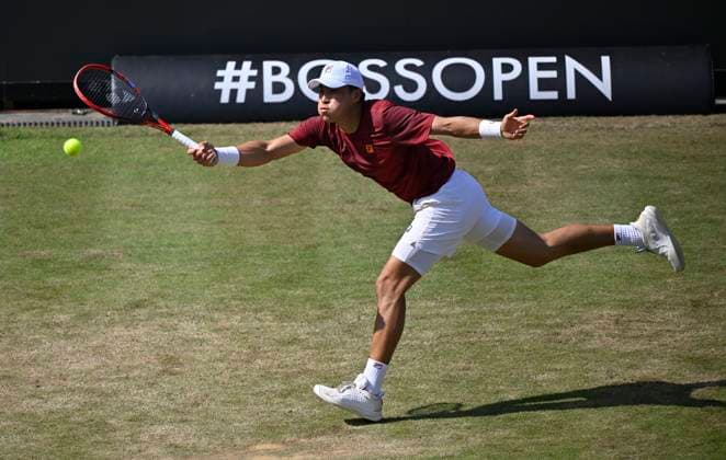 Brandon Nakashima USA Action Tennis Men BOSS Open ATP 250 Stuttgart 2025 Weissenhof BOSS Open ATP 250 Stuttgart 2025