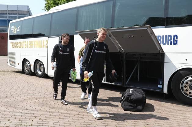 Handball, CL, Final Four, SC Magdeburg arrival