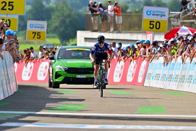Amber KRAAK wins 2nd stage Tour de Suisse Women 2025 Amber KRAAK Netherlands FDJ SUEZ wins second stage of the 5 Tour de Suisse Women 2025 UCI Women™s WorldTour 2025 on June 13, 2025 Gstaad to Oberkirch 161 7km