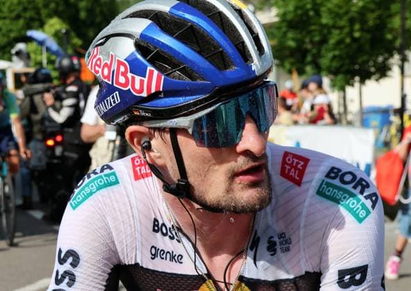 13 06 2025 Gippingen Switzerland Cycling GP Gippingen Grand Prix of the Canton of Aargau Picture Nico Denz GER Team Bora Hansgrohe after the end of the race