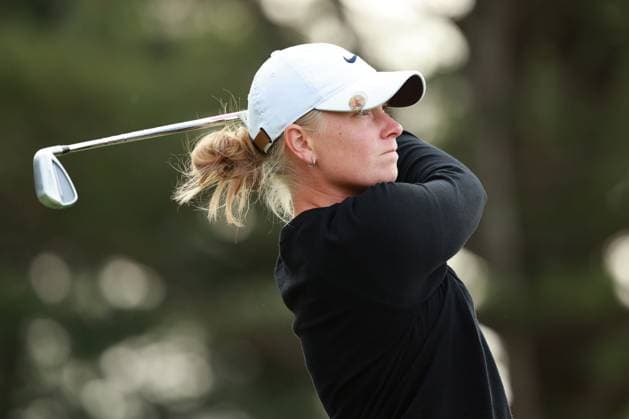 Meijer LPGA, Golf Damen Classic BELMONT, MICHIGAN-JUNE 13: Frida Kinhult of Sweden plays her tee shot on the 11th hole during the second round of the Meijer LPGA Classic for Simply Give golf tournament at Blythefield Country Club in Belmont, MI, USA Friday, June 13, 2025. Belmont Michigan United States  Copyright: xJorgexLemusx originalFilename:lemus-meijerlp250613_npM3p.jpg
