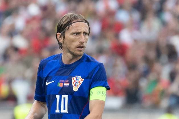 June 8, 2024, Caxias, Lisbon, Portugal: Croatia and Real Madrid midfielder LUKA MODRIC (10) in action during the game of the International Friendly, Länderspiel, Nationalmannschaft game between Portugal and Croatia at Estadio Nacional Caxias Portugal - ZUMAs359 20240608_zsp_s359_128 Copyright: xAlexandrexdexSousax