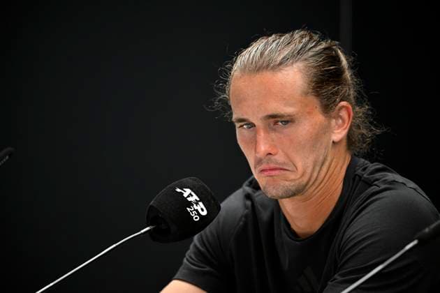 PK Press Conference Alexander Zverev GER Portrait Gesture Gesture Thoughtful Tennis Men BOSS Open ATP 250 Stuttgart 2025 Weissenhof BOSS Open ATP 250 Stuttgart 2025