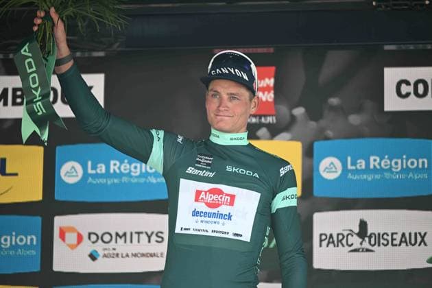 13-06-2025 Criterium Du Dauphine Libere; Tappa 06 Valserhone - Combloux; 2025, Alpecin - Deceuninck; Van Der Poel, Mathieu; Combloux; 