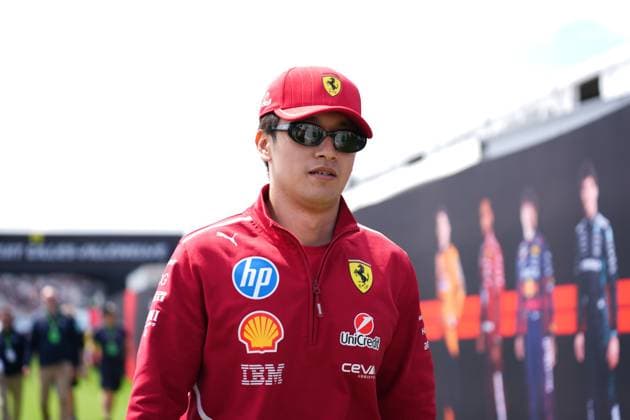 Formel 1, GP Kanada in Montreal Ahead of F1 Grand Prix of Canada - Practice Session MONTREAL, QUEBEC - JUNE 13 : Zhou Guanyu of China and Scuderia Ferrari F1 team arrives in the paddock for the first practice session ahead of F1 Grand Prix of Canada at Circuit Gilles Villeneuve in Montreal, Quebec, Canada on June 13, 2025. Mert Alper Dervis Anadolu Ankara Turkey. Editorial use only. Please get in touch for any other usage.  Copyright: x2025xAnadoluxMertxAlperxDervisx