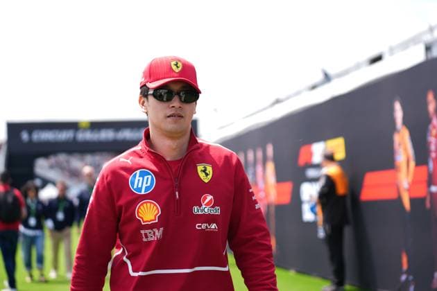 Formel 1, GP Kanada in Montreal Ahead of F1 Grand Prix of Canada - Practice Session MONTREAL, QUEBEC - JUNE 13 : Zhou Guanyu of China and Scuderia Ferrari F1 team arrives in the paddock for the first practice session ahead of F1 Grand Prix of Canada at Circuit Gilles Villeneuve in Montreal, Quebec, Canada on June 13, 2025. Mert Alper Dervis Anadolu Ankara Turkey. Editorial use only. Please get in touch for any other usage.  Copyright: x2025xAnadoluxMertxAlperxDervisx