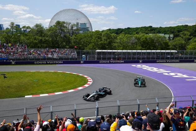 Formel 1, GP Kanada in Montreal F1 - CANADIAN GRAND PRIX 2025 63 RUSSELL George (gbr), Mercedes AMG F1 Team W16, action during the Formula 1 Pirelli Grand Prix du Canada 2025, 10th round of the 2025 FIA Formula One World Championship, WM, Weltmeisterschaft from June 14 to 16, 2025 on the Circuit Gilles Villeneuve, in MontrÃ al, Canada - MontrÃ alCanada  Copyright: xFLORENTxGOODENx