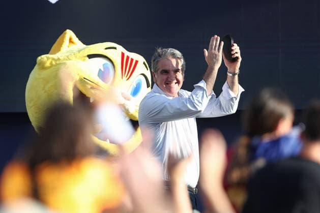 13 06 2025, xtgx, Handball, EHF Champions League Final 4, Opening Party v l Antonio Carlos Ortega Perez Barcelona, Coach Cologne