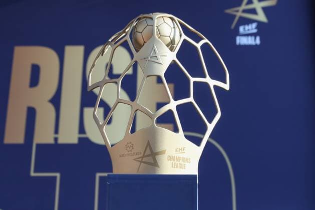 13 06 2025, xgox, Handball, EHF Champions League, Opening Party emspor, v l symbolfoto, symbolic image, trophy, Cup Cologne