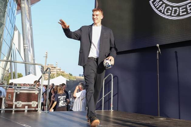 13 06 2025, xgox, Handball, EHF Champions League, Opening Party emspor, v l Pablo Lange Magdeburg, 5 Cologne
