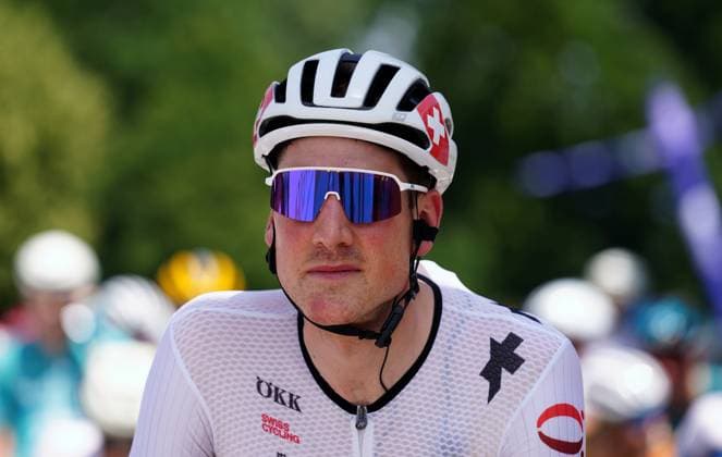 13 06 2025 Gippingen Switzerland Cycling GP Gippingen Grand Prix of the Canton of Aargau Picture Stefan Kueng SUI Team Swiss Cycling Action Single picture