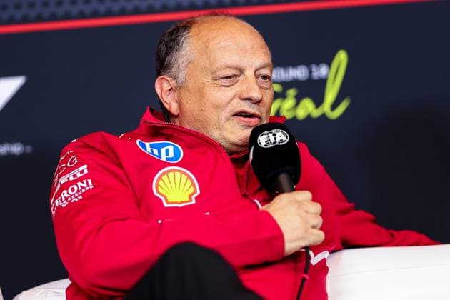 Formel 1, GP Kanada in Montreal, Pressekonferenz der Teamchefs F1 - CANADIAN GRAND PRIX 2025 VASSEUR Frà dà ric (fra), Team Principal & General Manager of the Scuderia Ferrari, portrait press conference, PK, Pressekonferenz during the Formula 1 Pirelli Grand Prix du Canada 2025, 10th round of the 2025 FIA Formula One World Championship, WM, Weltmeisterschaft from June 14 to 16, 2025 on the Circuit Gilles Villeneuve, in Montrà al, Canada - Montrà alCanada Copyright: xEricxAlonsox