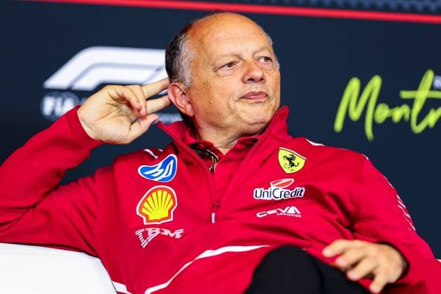 Formel 1, GP Kanada in Montreal, Pressekonferenz der Teamchefs F1 - CANADIAN GRAND PRIX 2025 VASSEUR Frà dà ric (fra), Team Principal & General Manager of the Scuderia Ferrari, portrait press conference, PK, Pressekonferenz during the Formula 1 Pirelli Grand Prix du Canada 2025, 10th round of the 2025 FIA Formula One World Championship, WM, Weltmeisterschaft from June 14 to 16, 2025 on the Circuit Gilles Villeneuve, in Montrà al, Canada - Montrà alCanada Copyright: xEricxAlonsox