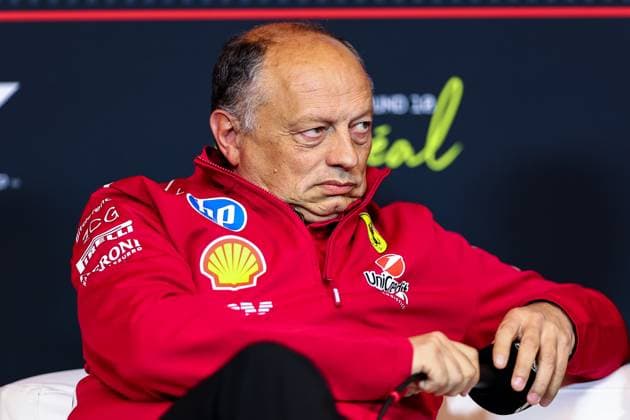 Formel 1, GP Kanada in Montreal, Pressekonferenz der Teamchefs F1 - CANADIAN GRAND PRIX 2025 VASSEUR Frà dà ric (fra), Team Principal & General Manager of the Scuderia Ferrari, portrait press conference, PK, Pressekonferenz during the Formula 1 Pirelli Grand Prix du Canada 2025, 10th round of the 2025 FIA Formula One World Championship, WM, Weltmeisterschaft from June 14 to 16, 2025 on the Circuit Gilles Villeneuve, in Montrà al, Canada - Montrà alCanada Copyright: xEricxAlonsox