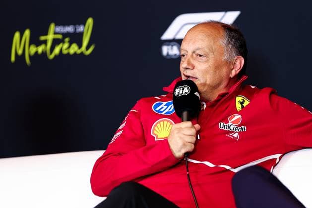 Formel 1, GP Kanada in Montreal, Pressekonferenz der Teamchefs F1 - CANADIAN GRAND PRIX 2025 VASSEUR Frà dà ric (fra), Team Principal & General Manager of the Scuderia Ferrari, portrait press conference, PK, Pressekonferenz during the Formula 1 Pirelli Grand Prix du Canada 2025, 10th round of the 2025 FIA Formula One World Championship, WM, Weltmeisterschaft from June 14 to 16, 2025 on the Circuit Gilles Villeneuve, in Montrà al, Canada - Montrà alCanada Copyright: xEricxAlonsox