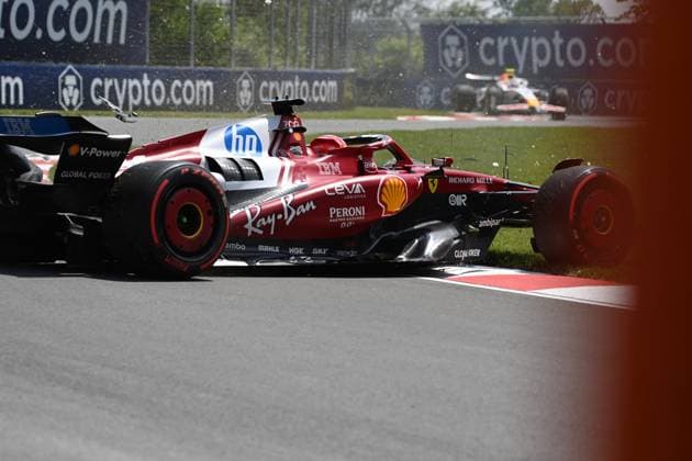 13 06 2025, Circuit Gilles Villeneuve, Montreal, FORMULA 1 PIRELLI GRAND PRIX DU CANADA 2025 , in the picture accident of Charles Leclerc MCO , Scuderia Ferrari HP Photo by Francois Tremblay Hasan Bratic DeFodi Images