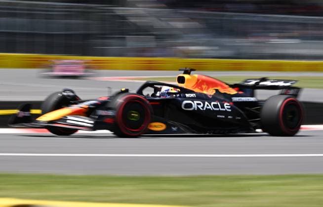 June 13, 2025, Montreal, Qc, CANADA: Red Bull Racing driver Max Verstappen, of the Netherlands, drives during the first practice session at the Canadian Grand Prix in Montreal, Friday, June 13, 2025. Max Verstappen  - ZUMAc35_ 20250613_zaf_c35_054 Copyright: xJacquesxBoissinotx