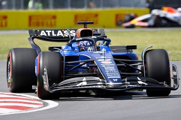 June 13, 2025, Montreal, Qc, CANADA: Williams driver Alexander Albon, of Thailand, drives during the first practice session at the Canadian Grand Prix in Montreal, Friday, June 13, 2025. Alexander Albon  - ZUMAc35_ 20250613_zaf_c35_055 Copyright: xJacquesxBoissinotx