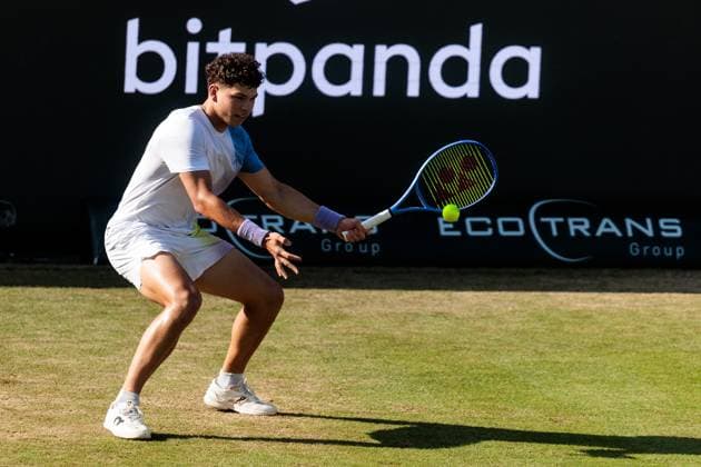 BOSS OPEN ATP250 13 06 2025 Ben Shelton USA in match against Jiri Lehecka CZE BOSS OPEN ATP250 Stuttgart, Tennisclub Weissenhof on 13 06 2025 Copyright: xBEAUTIFULxSPORTS Wunderlx