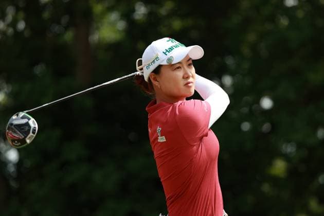 Meijer LPGA, Golf Damen Classic BELMONT, MICHIGAN-JUNE 13: Minjee Lee of Australia plays her tee shot on the 10th hole during the second round of the Meijer LPGA Classic for Simply Give golf tournament at Blythefield Country Club in Belmont, MI, USA Friday, June 13, 2025. Belmont Michigan United States  Copyright: xJorgexLemusx originalFilename:lemus-meijerlp250613_npgdD.jpg